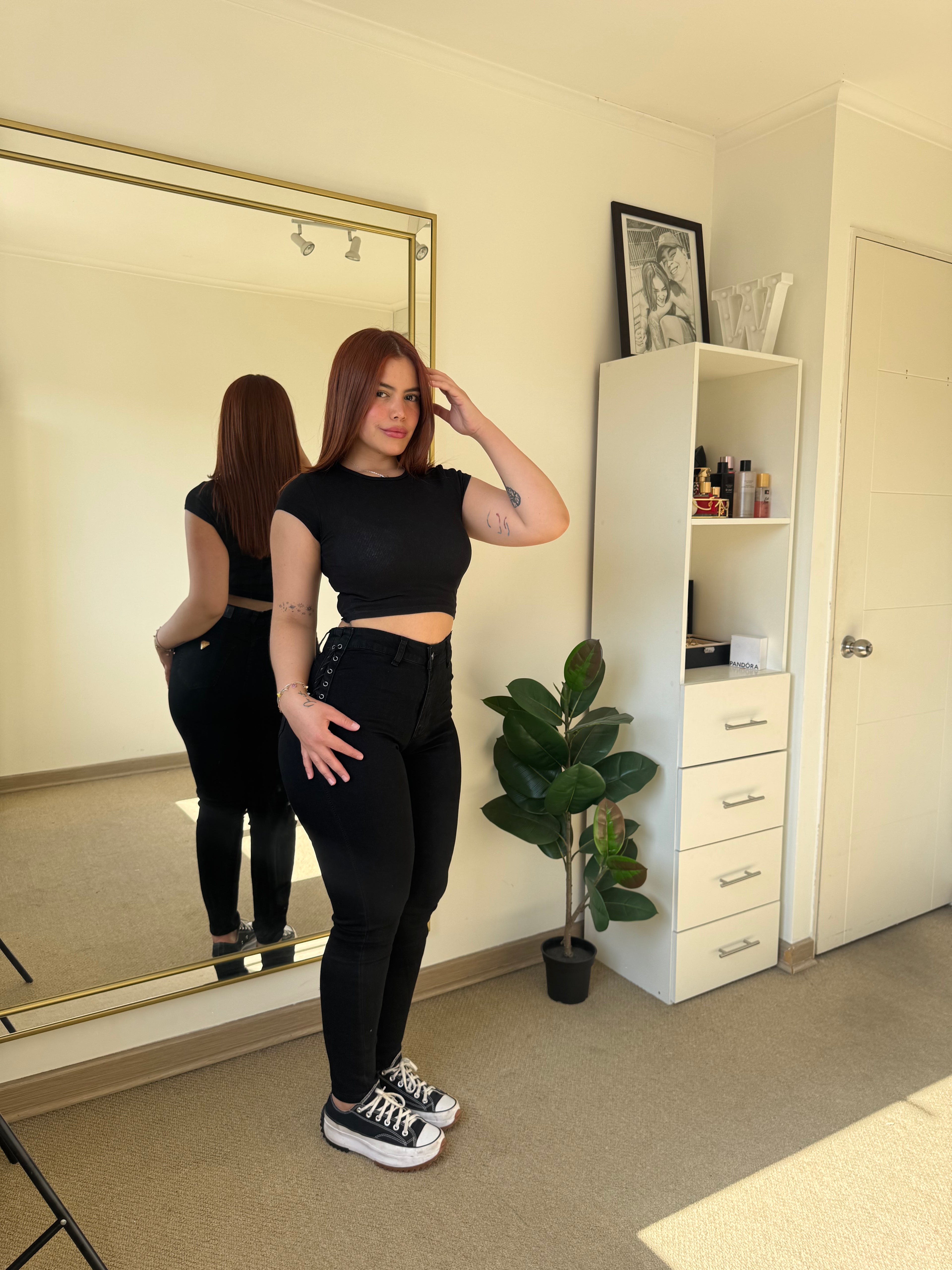 Jeans Skinny Trenzado Push Up