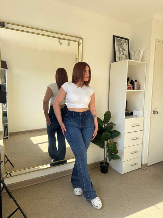 Jeans Flare Trenzado