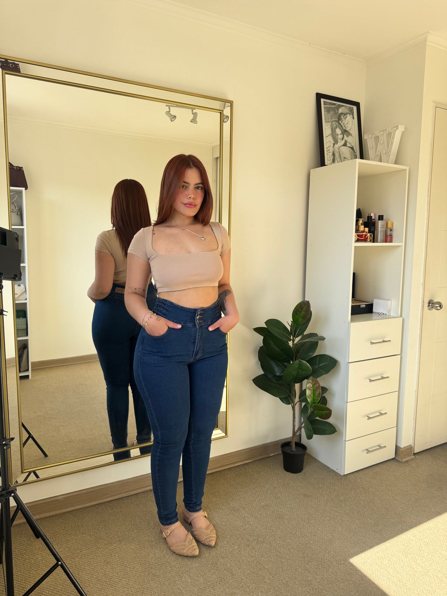 Jeans Skinny Control Abdomen Push Up