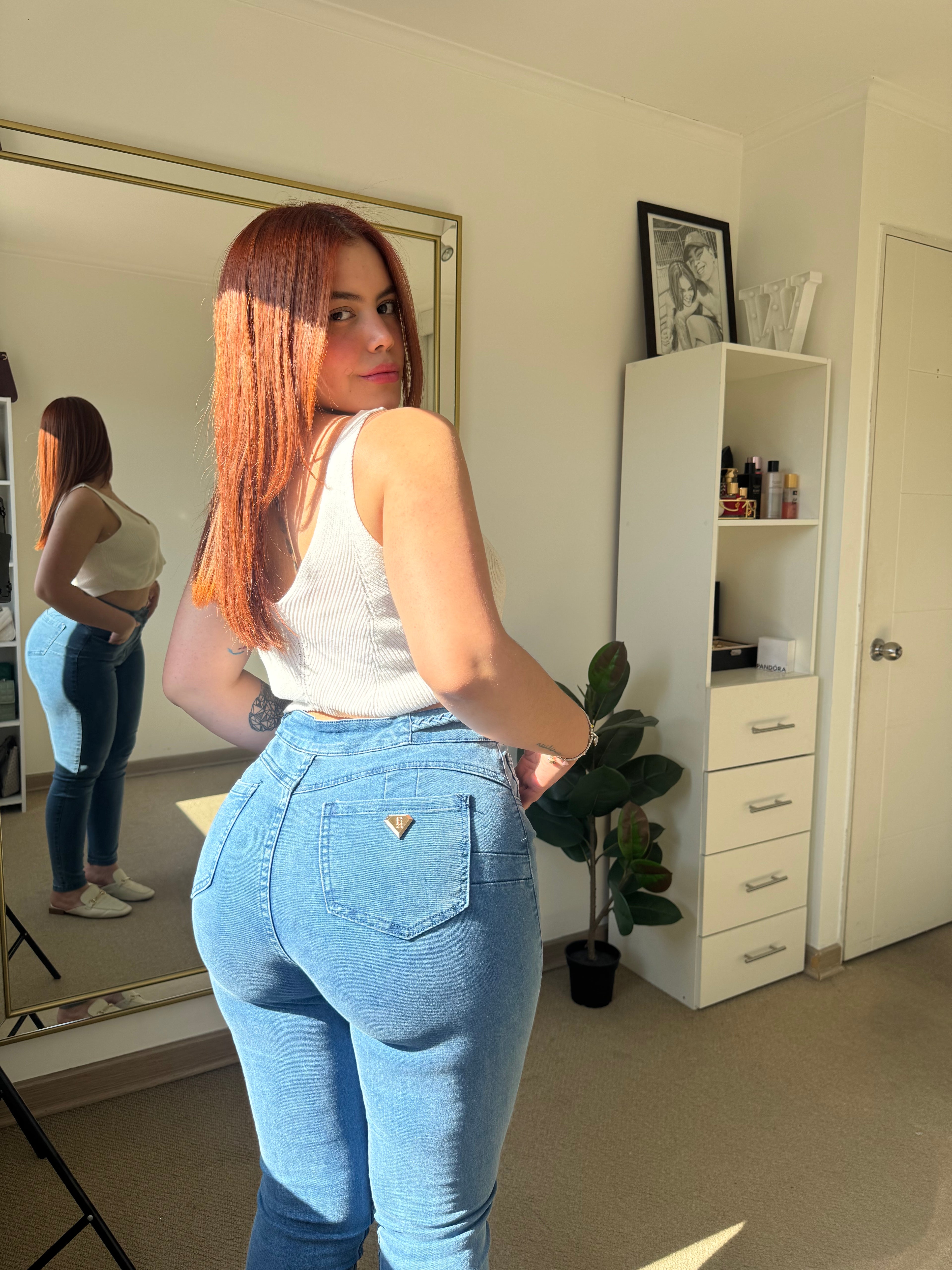 Jeans Skinny trenza Push up