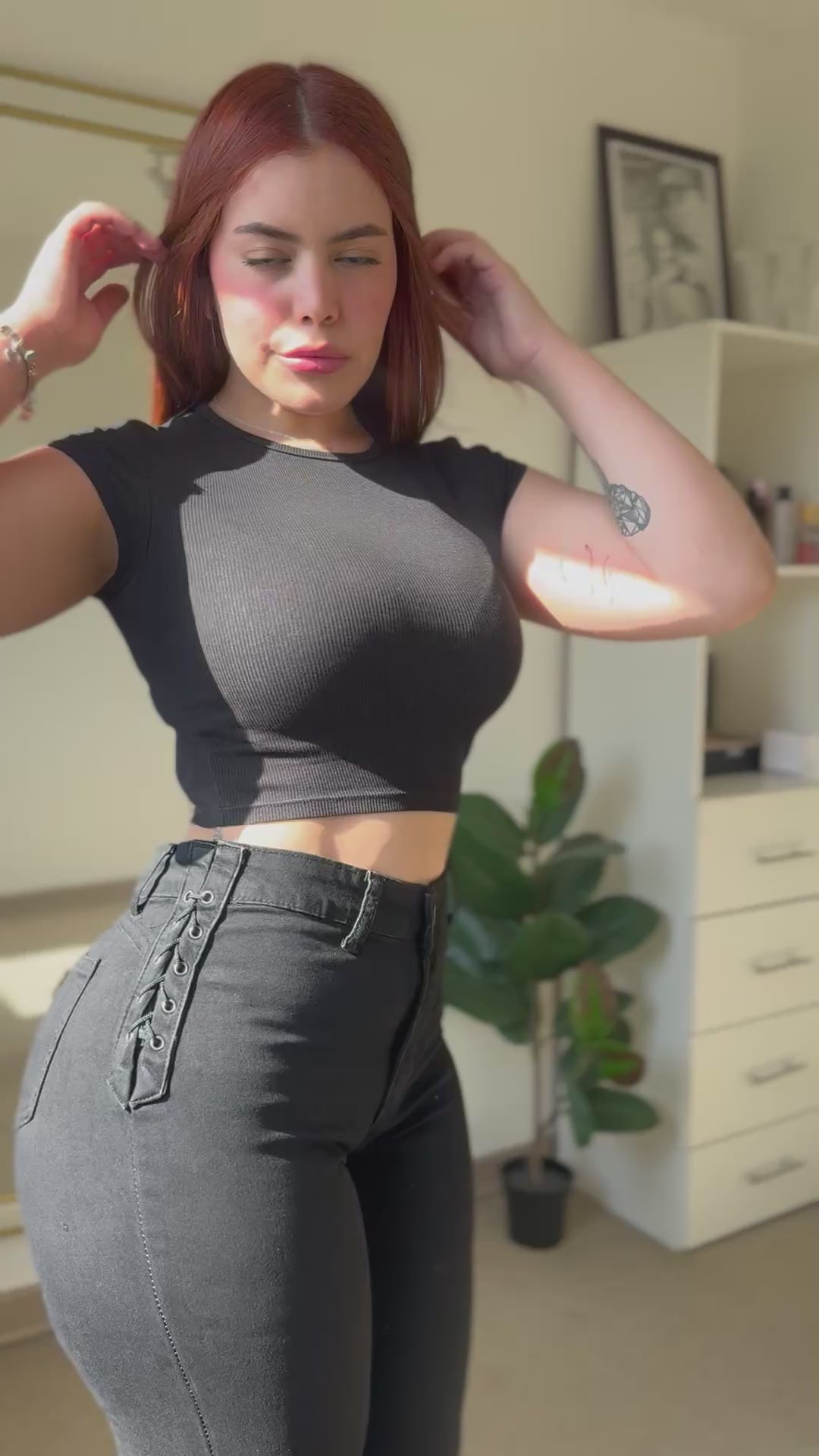 Jeans Skinny Trenzado Push Up