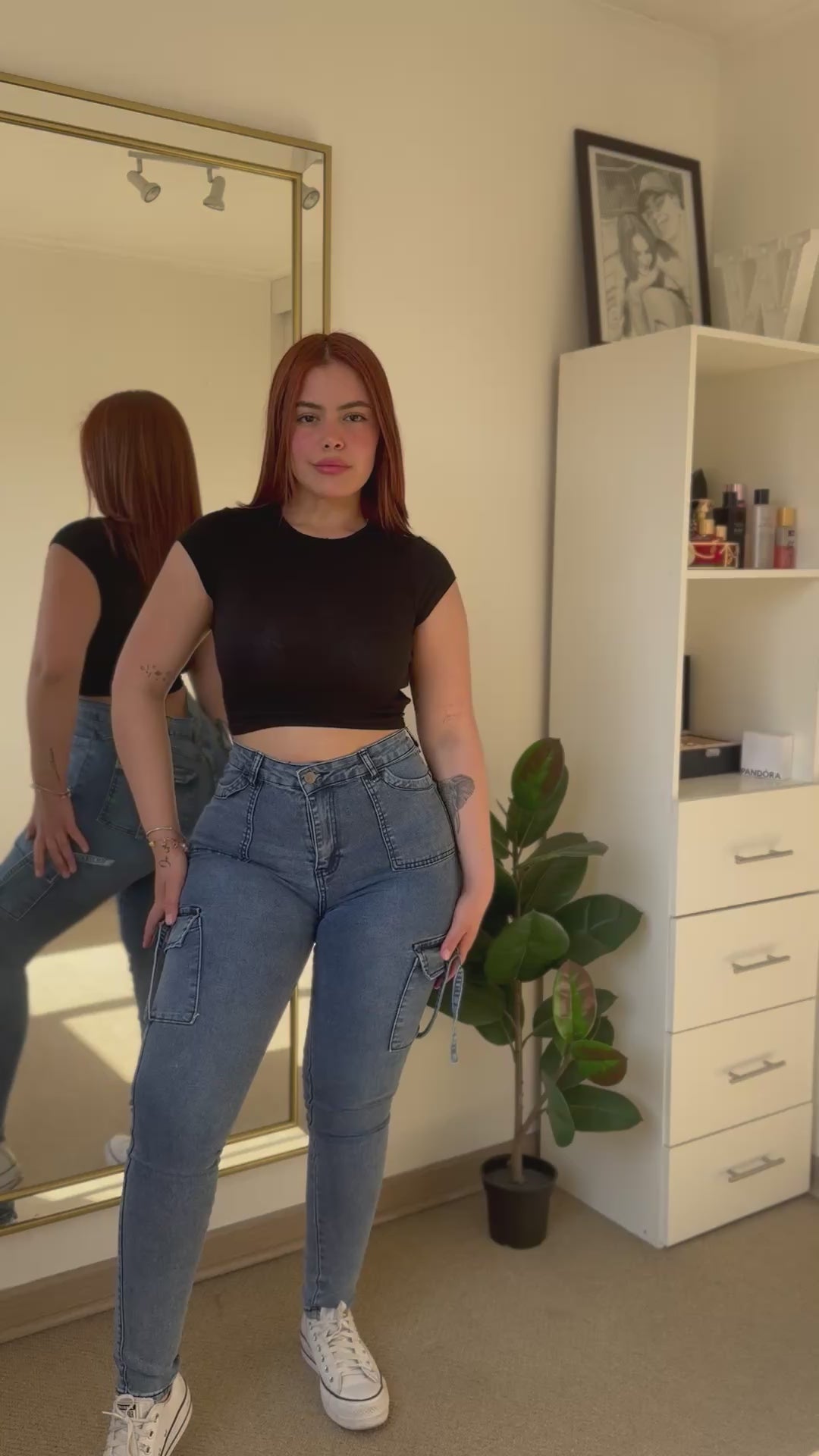 Jeans Skinny Cargo Push up